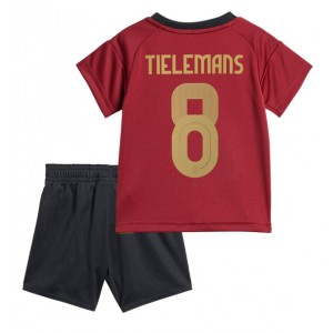 Fotbalové Dres Belgie Youri Tielemans #8 Dětské Domácí Oblečení ME 2024 Krátký Rukáv (+ trenýrky)